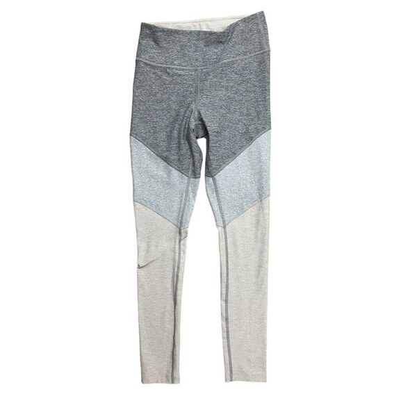 Ash / Dove / Oatmeal Springs 7/8 Activewear Colorblock Leggings - Picture 1 of 5
